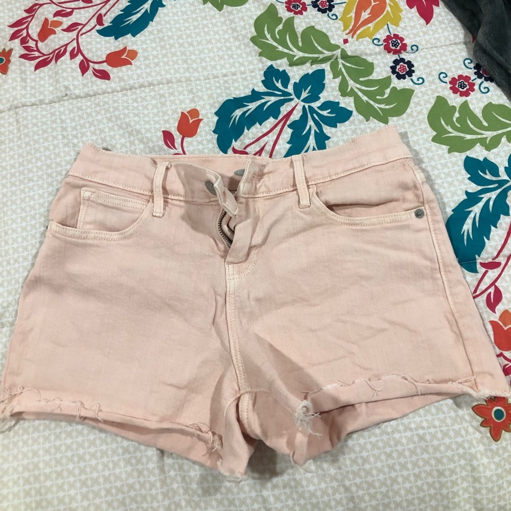 Pink Jean Shorts